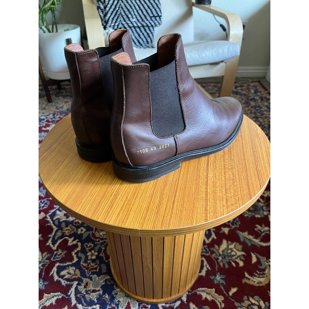 Common Projects Chelseas in Dark Brown Leather - Picture 7 of 10